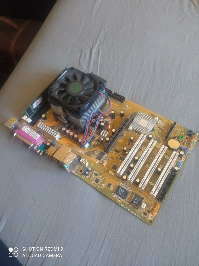 Płyta główna Asus+zasilacz+Ram