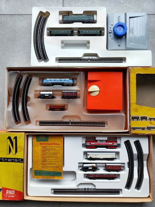 Железная дорога Piko N 1:160 ГДР, локомотивы, рельсы, вагоны, стрелки