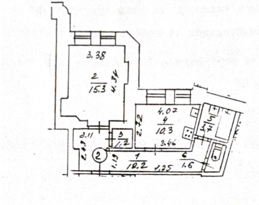 Інститутська, б.13/4, 44 кв м.Світло ЗАВЖДИ! Царський будинок 15000грн