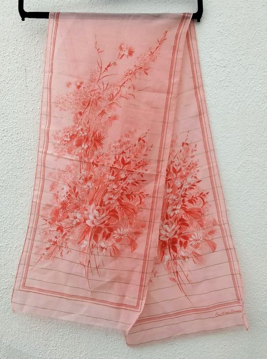 Echarpe chiffon assinada