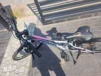 rower kross 12 szaro-różowy  używany stan b dobry szczecin odbiór osob
