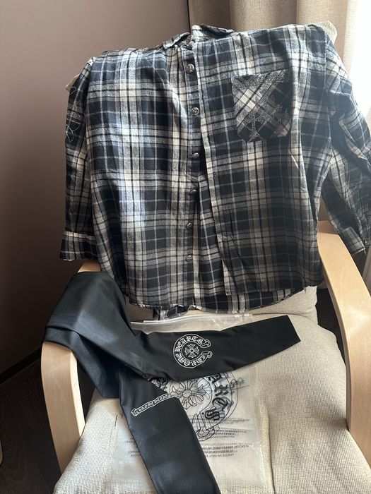 Сорочка в клітинку / лосини Chrome Hearts