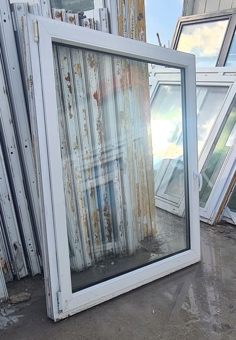 OKNA Używane 124X140 OKNO KacprzaK Plastikowe PCV Białe Lider Okna OLX