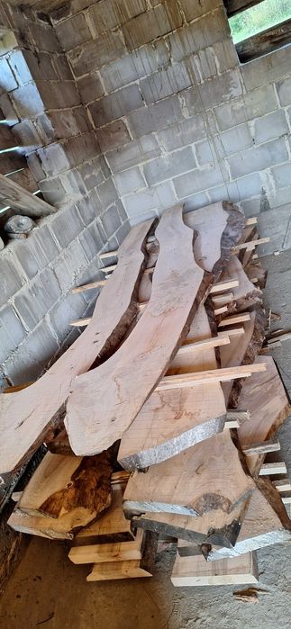 Tarcica jesionowa - blaty na stoły, ławy grubość 10 i 5 cm