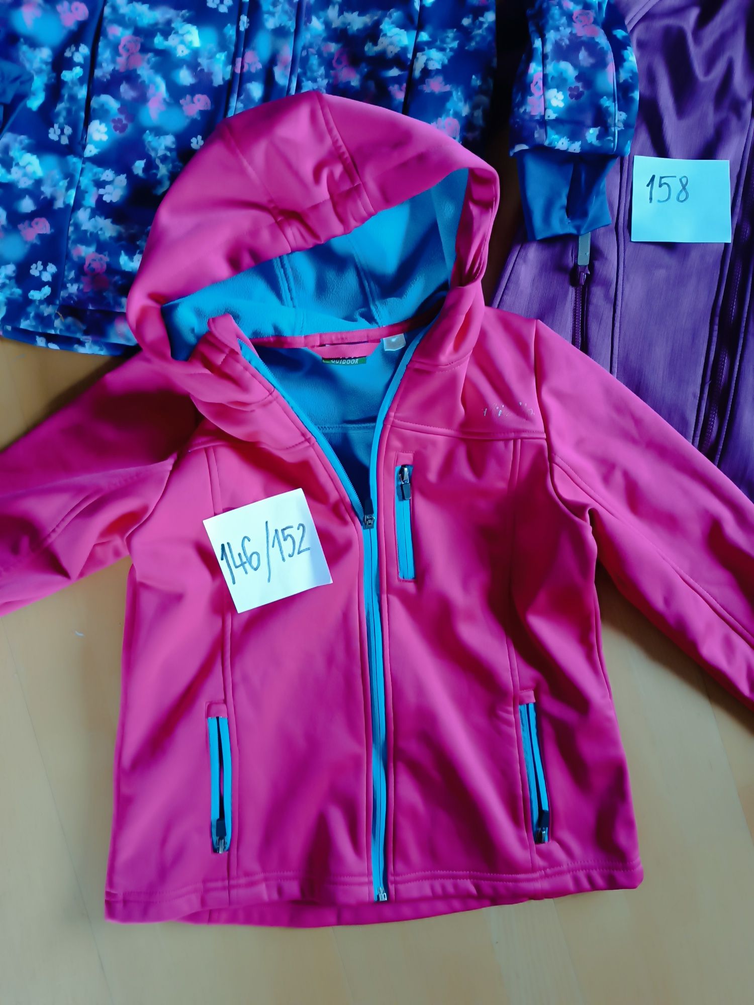 3x Softshell rozmiar 146/152, 158,158/164