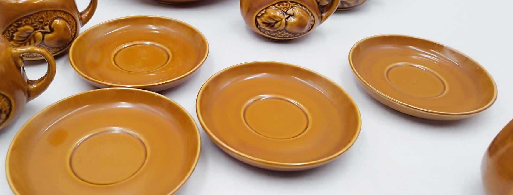 Serwis kawowy ceramiczny Piaseczno vintage retro prl