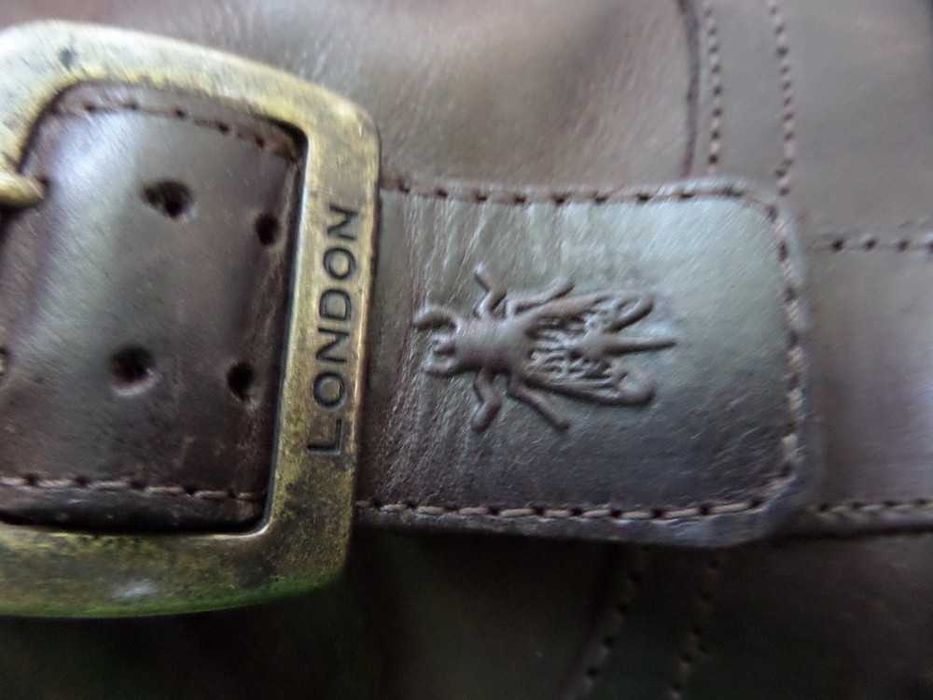 Кожаные демисезонные сапоги