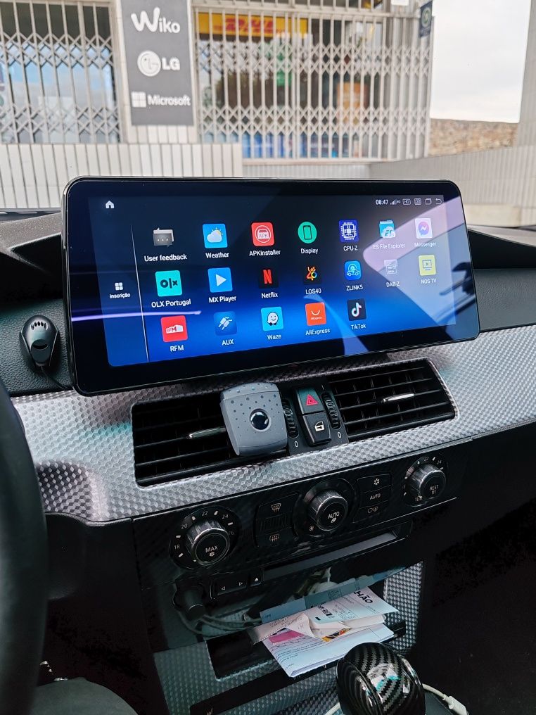 Radio android 13 snapdragon 665 8/256 12.3 polegadas  e60/e61