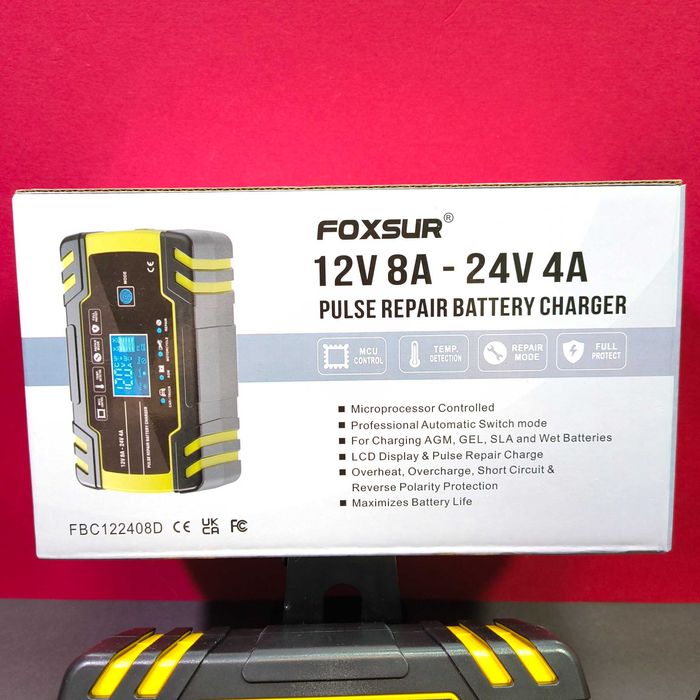 Автоматическое зарядное устройство для аккумуляторов 12В 8А испульсно