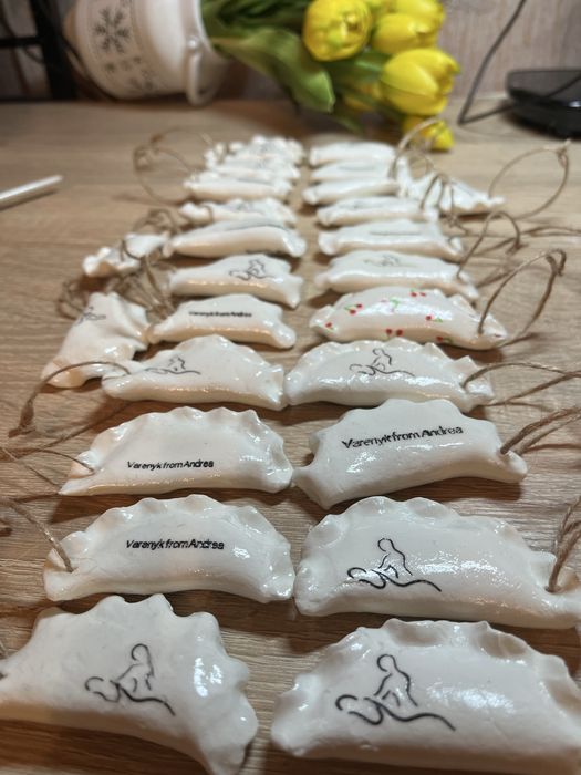 Новорічні прираси ручної роботи , новогодние игрушки, на ёлку