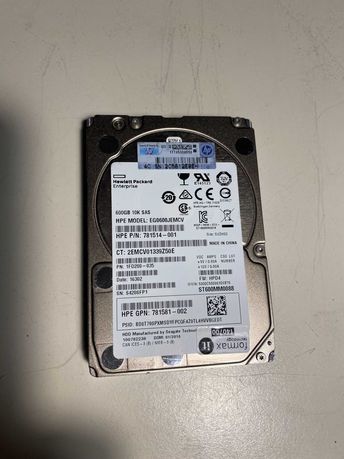 Dysk HP EG0600FBDSR 600 GB 2,5" SAS