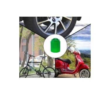 Plastikowe nakrętki kapturki na wentyle zielone 4 szt do roweru