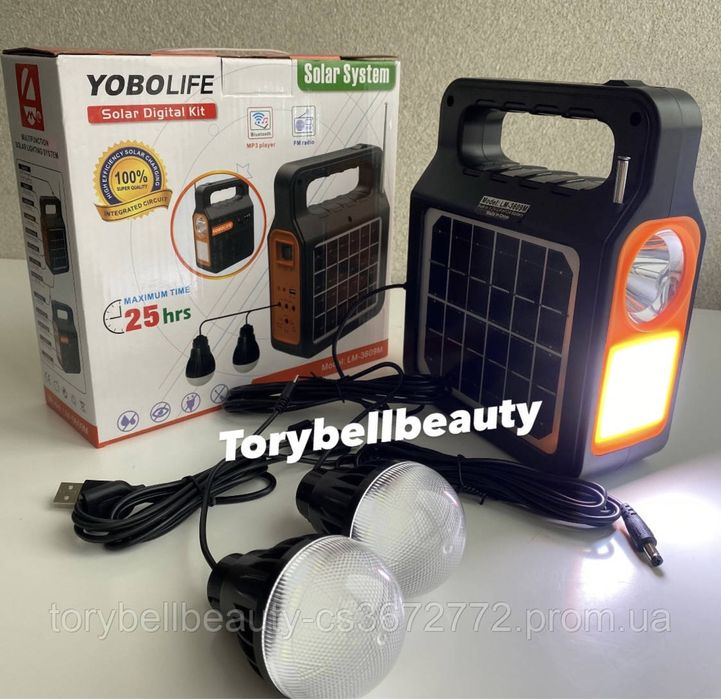 Лампа фонарь Yobolife LM 3609M , 6000 mAh, LiFePO4