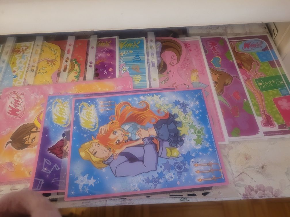 Karteczki kolekcjonerskie winx club małe i duże