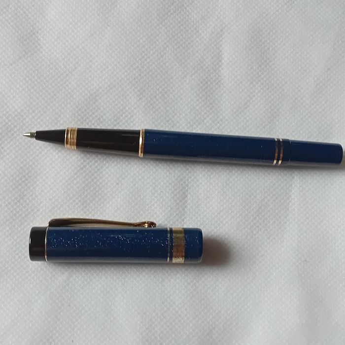 Komplet: 2 pióra, długopis, ołówek + etui. Genius Germany, lata 80-e.
