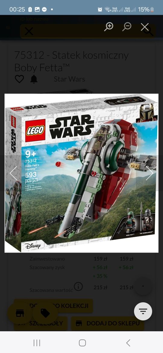Lego 75312 slave 1 star wars