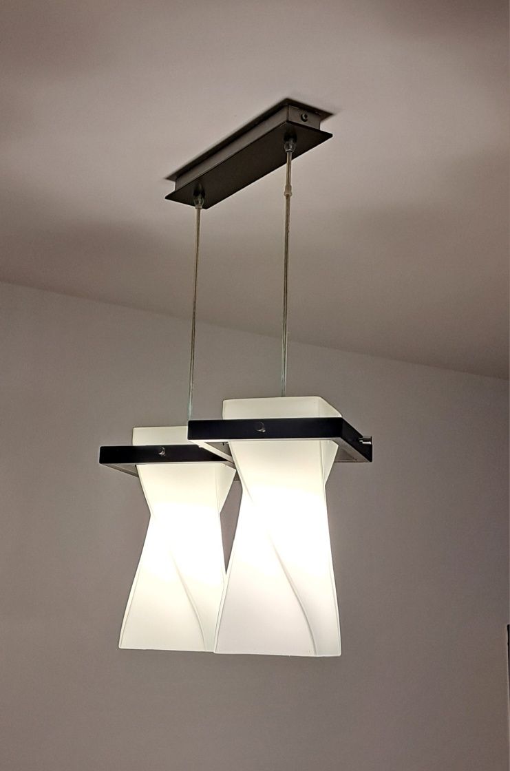 Lampy wiszące + kinkiet.
