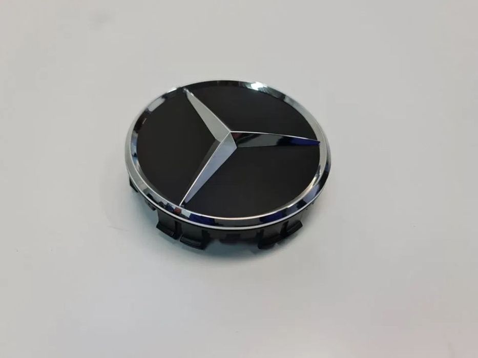 NOWY ORYGINALNY DEKIELEK KAPSEL MERCEDES AMG czarny mat 75mm