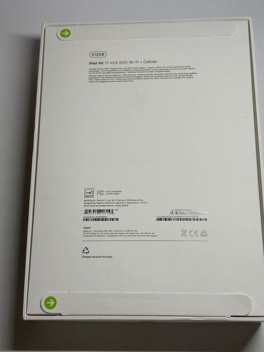 Apple iPad Air 11 2024 M2 512GB Cellular\4G\LTE  Space Gray MUXM3