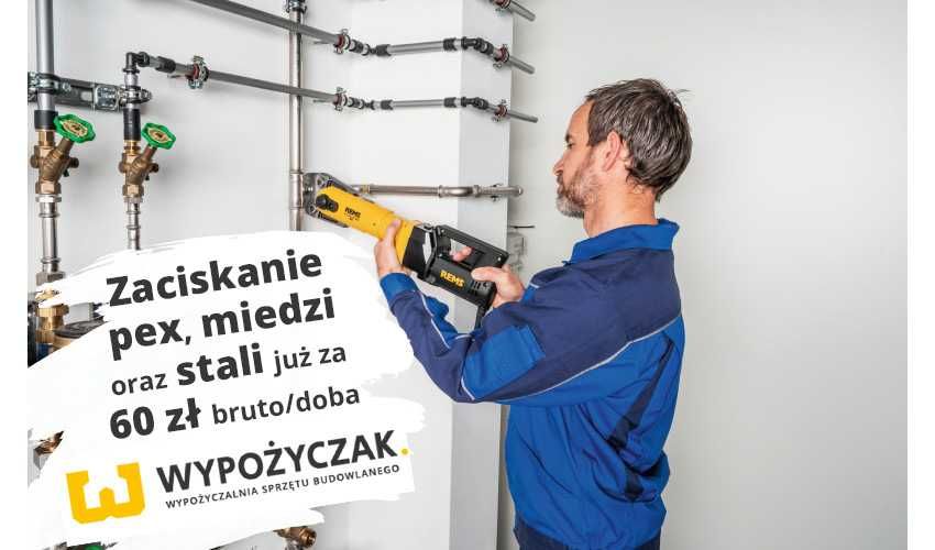 Zaciskarka /praska do rur pex/miedzi/stali/ pompa kontrolna - WYNAJEM