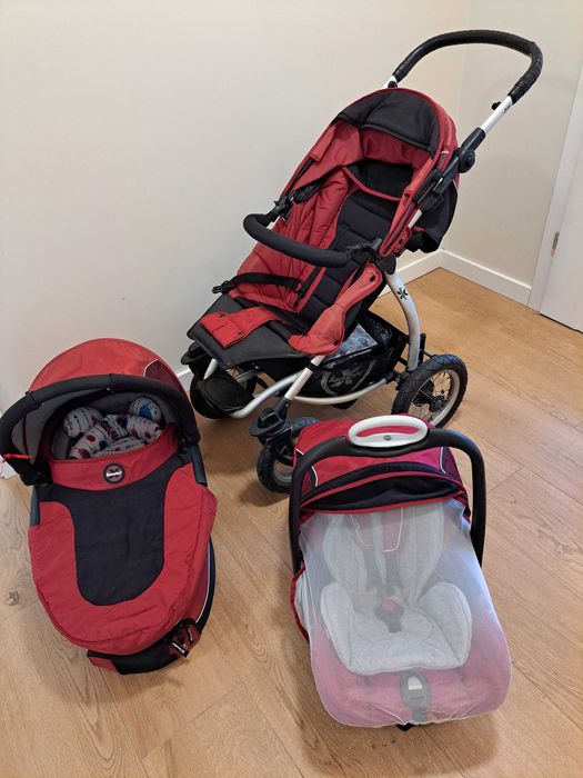Wózek Xlander (gondola/spacerówka/fotelik samochodowy) plus akcesoria