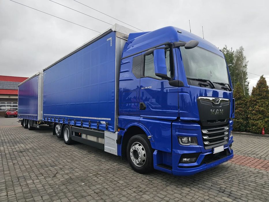 MAN TGX 26.470 GX 6X2 ZESTAW TANDEM 120M MAŁY PRZEB.TYLKO110tyś.km!  Przejazdowy,Przestrzenny,Salon PL!