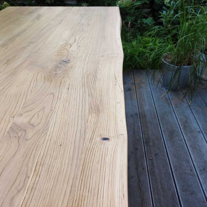 Piękny DĘBOWY STÓŁ, metalowe nogi, olejowosk, loft, przecena z 5 tys.