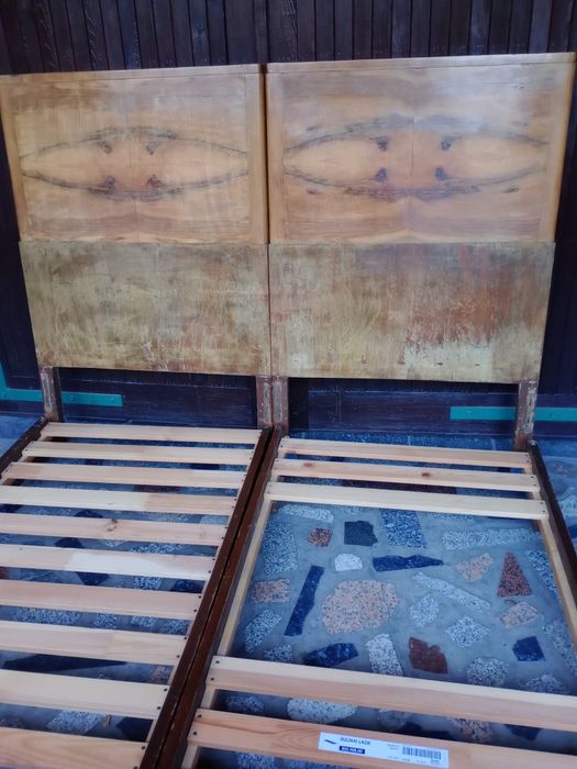 Zabytkowe łoże przedwojenne retro