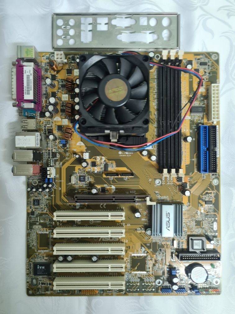 Płyta główna Asus K8N socket 754 ddr, agp retro pc