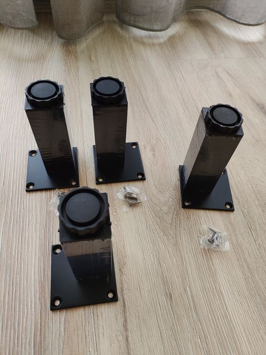 Ніжка меблева Farutti регульована чорний матовий