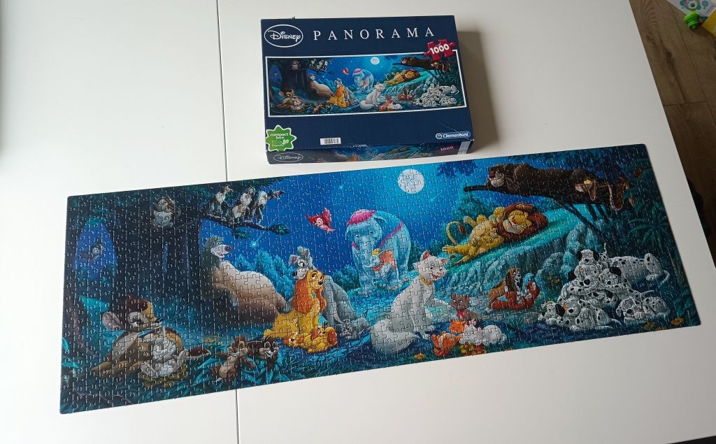 Puzzle Disney 1000 szt kompletne panorama clementoni