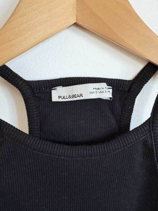 Crop top preto Pull&Bear