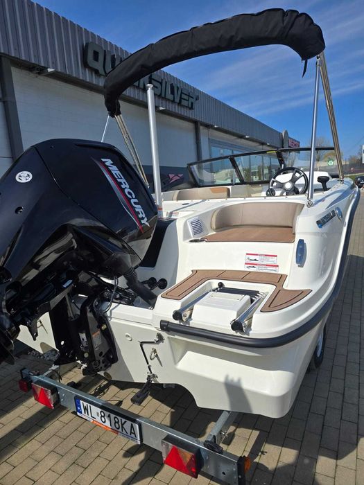 Używana, łódź Quicksilver Activ 525 Axess Mercury F80 + przyczepa !