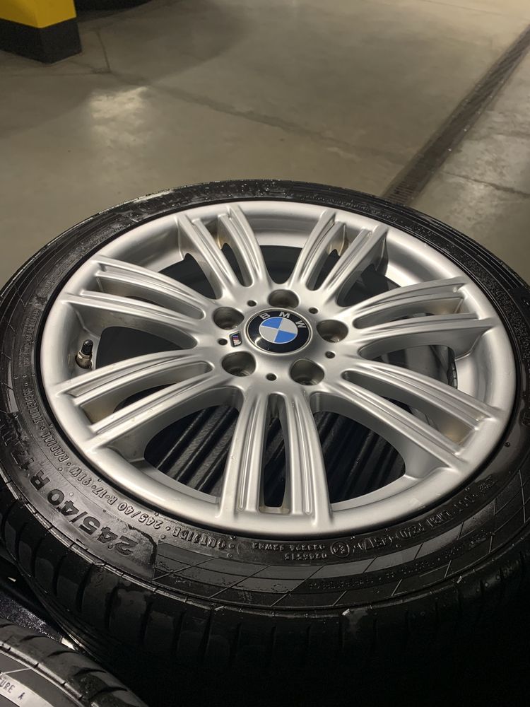 Oryginalne felgi BMW m-pakiet 17” z oponami letnimi continental