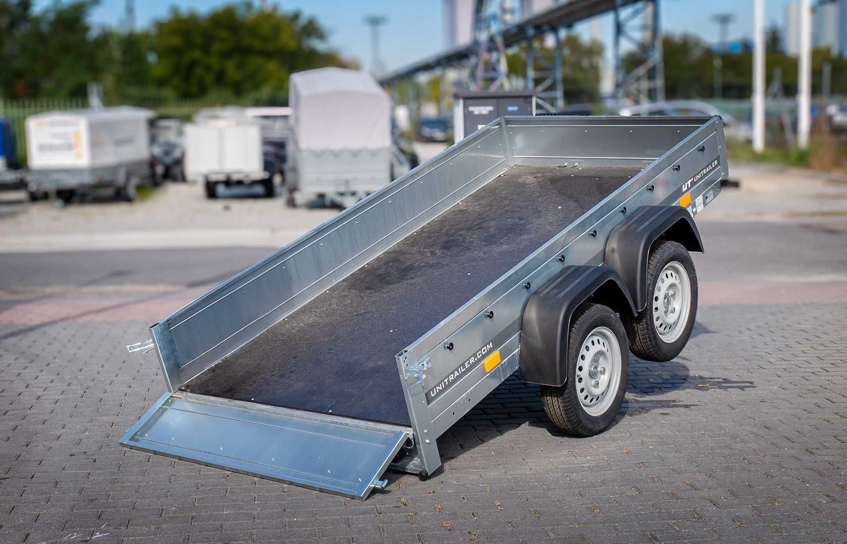 Wynajem przyczepka dwuosiowa 264x125 Unitrailer Garden 264/2 KIPP