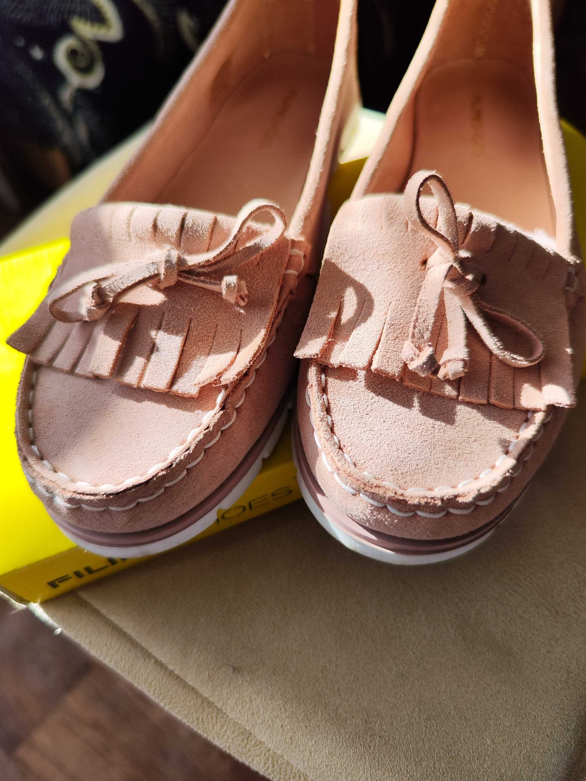 Фірмові замшеві мокасини Filipe Shoes 38 розмір.
