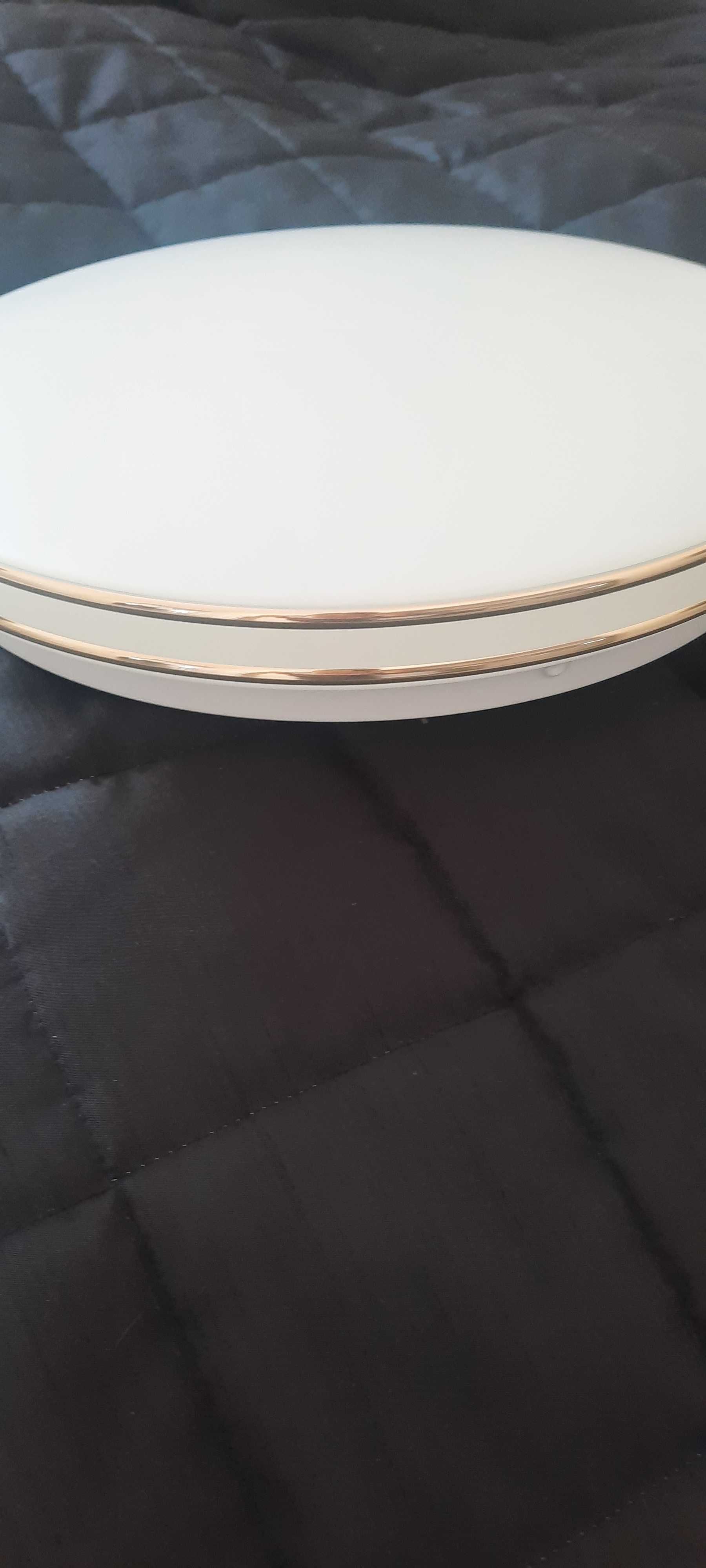 Plafon biało złoty  33cm