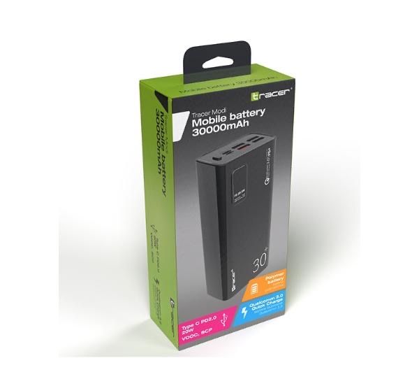 Павербанк/Powerbank Tracer 30000mAh, QC 3.0, PD 20W (Bazeus, Xiaomi)