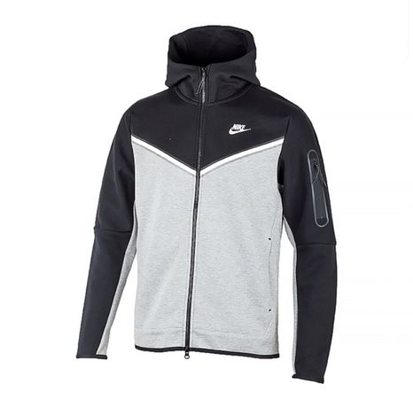 Толстовка худі Nike Tech Fleece Black/Grey ОРИГІНАЛ