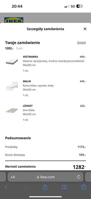 Srzedam nowe łóżko