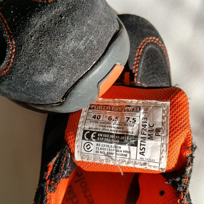 Buty robocze PORTWEST FW34 r 40 firmowe.