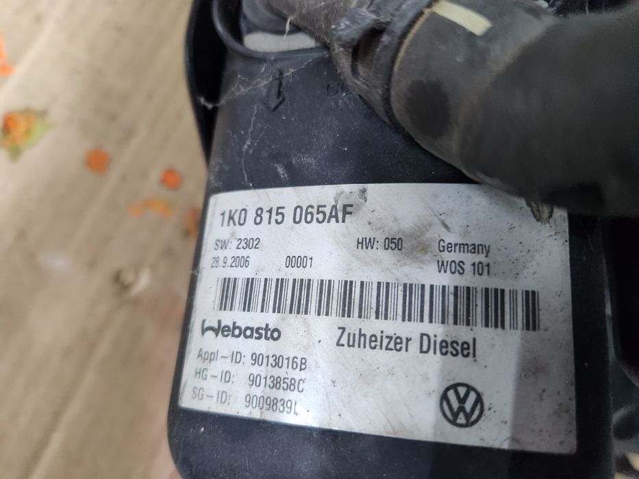 Продам автономний обігрівач Webasto VW Touran