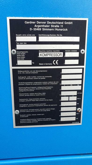 Sprężarka COMPAIR L45RS-13A 45kw 8m³ S014750
