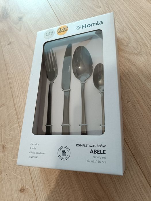 NOWY Zestaw sztućców ABELE wykonanych z wysokiej jakości  HOMLA