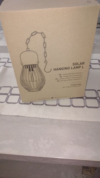 Lampka solarna wisząca