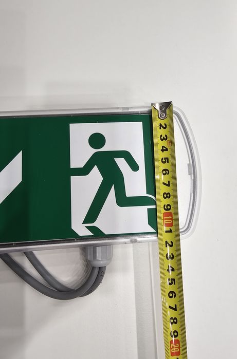 Lampa Oprawa ewakuacyjna awaryjna zestaw 9szt +piktogramy