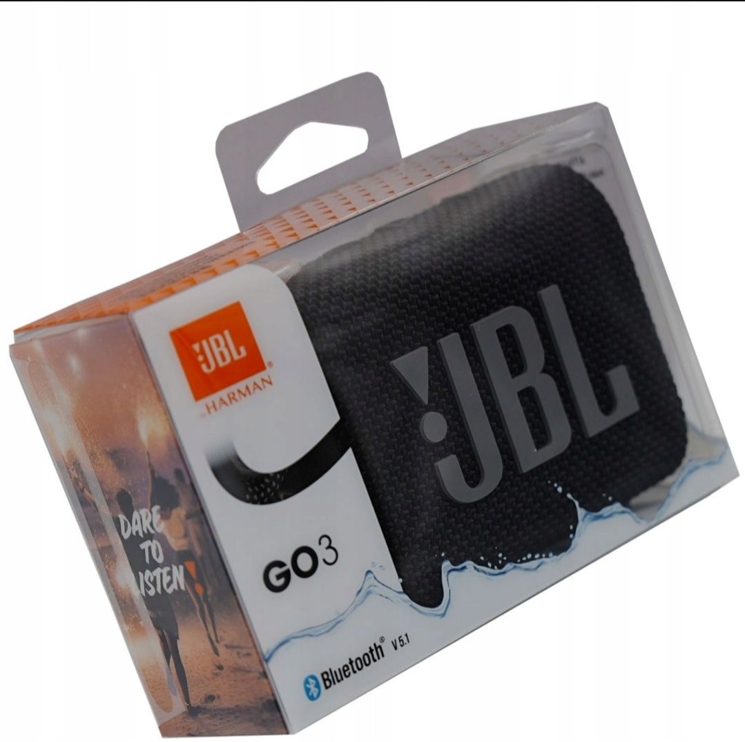 Głośnik JBL GO3 oryginalny czarny Wodoodporny przenośny bluetooth