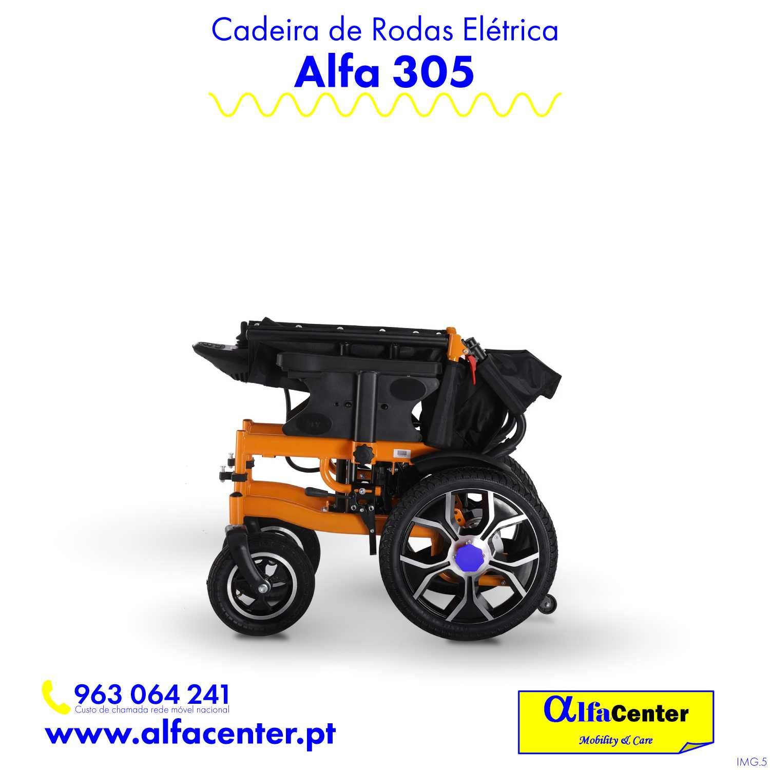 Cadeira de rodas elétrica Alfa 305 - NOVA