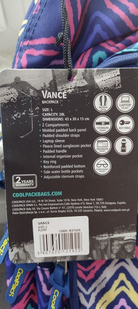 Plecak CoolPack VANCE L