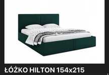 Łóżko Hilton 154x215 jak nowe, butelkowa zieleń / super wygodny matera